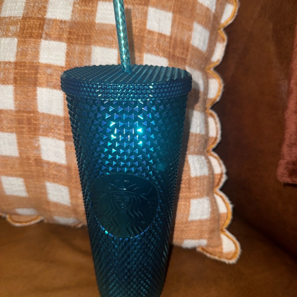 Starbucks Teal Ombre Studded Reusable Tumbler